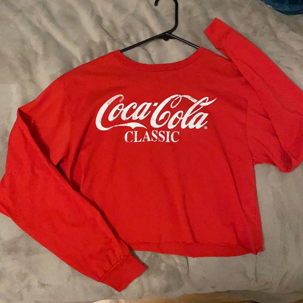Classic Coca Cola cropped long sleeve